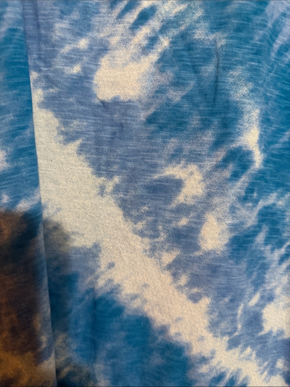 Terra & Sky Blue and White Tie-Dye Sleeveless Maxi Dress - Picture 5 of 5